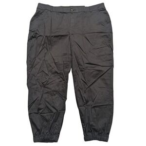 Lane Bryant Plus 20 Black Sateen Collection Jogger Pants Joggers NWT NEW